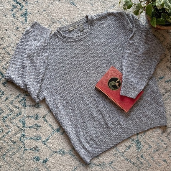 Vintage Other - Oversized knit sweater | made in Canada | cotton blend